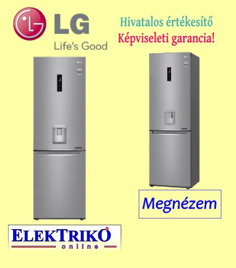 LG GBF71PZDMN alul fagyasztós hűtőgép ezüst,belső víztartályos, vízadagolós, WIFI, Total No Frost, Door Cooling TM és ThinQ TM technológiával